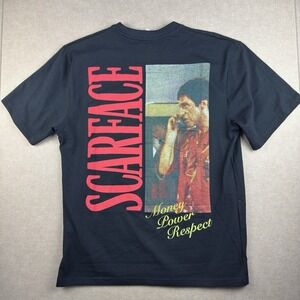 Scarface Money Power Respect T-Shirt XL Black‎ Tony Montana Reason Graphic Tee